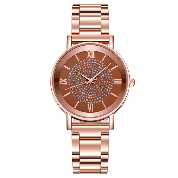 Women Watches Luxury Starry Sky Rose Gold