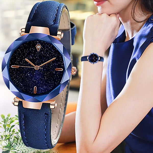 Luxury Women Watches Starry Sky Irregular Dial Ladies Fashion Quartz