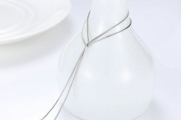 Hot Sale 45cm Real 925 Sterling Silver  Chains Adjustable Necklaces Fit For Pendant Charm For Women