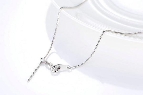 Hot Sale 45cm Real 925 Sterling Silver  Chains Adjustable Necklaces Fit For Pendant Charm For Women