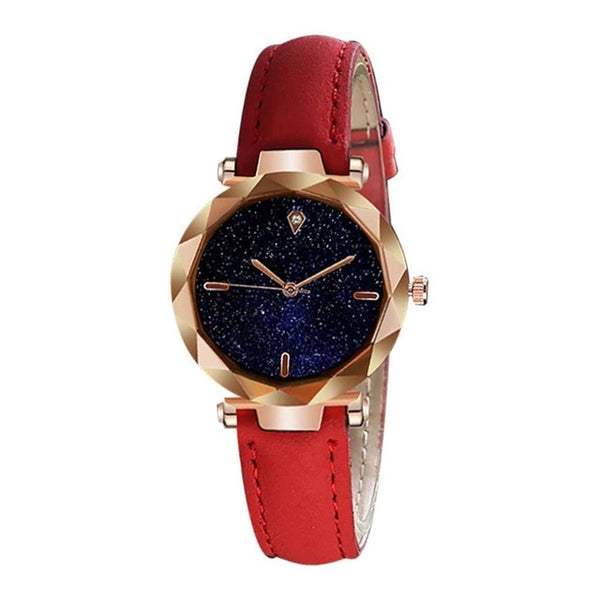 Luxury Women Watches Starry Sky Irregular Dial Ladies Fashion Quartz