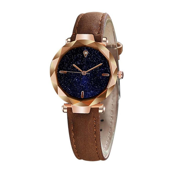 Luxury Women Watches Starry Sky Irregular Dial Ladies Fashion Quartz