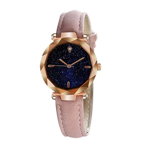 Luxury Women Watches Starry Sky Irregular Dial Ladies Fashion Quartz