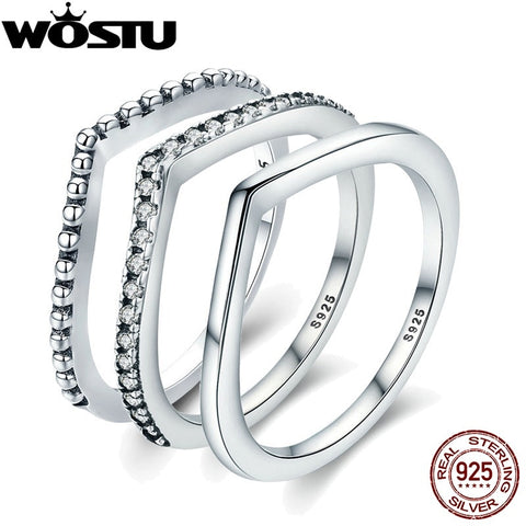 Hot 925 Sterling Silver  Finger Ring For Women Original Jewelry