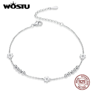 New Arrival 100% 925 Sterling Silver Daisy Flower Bracelet For Women