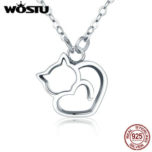 Hot Fashion 925 Sterling Silver Lovely Cat Exquisite Women