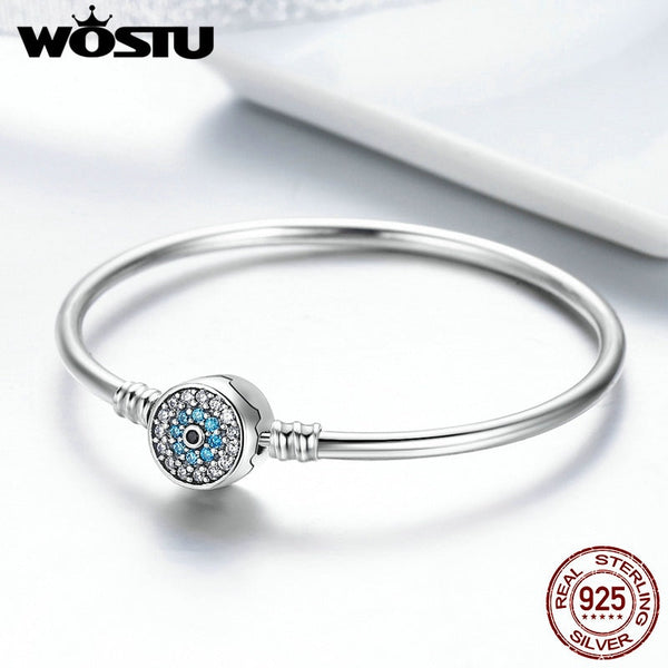 925 Sterling Silver The Eye Of Samsara Bangle For Women