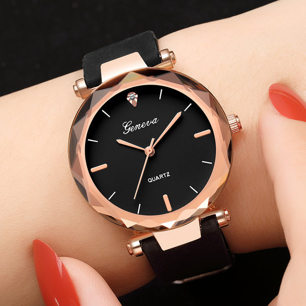 Newest Luxury Brand Geneva Watch Womens Watches Silica Quartz