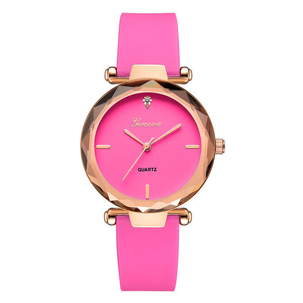 Newest Luxury Brand Geneva Watch Womens Watches Silica Quartz