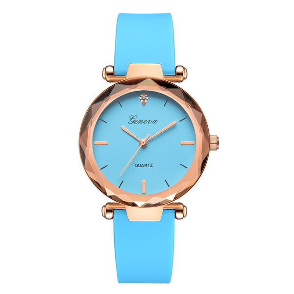 Newest Luxury Brand Geneva Watch Womens Watches Silica Quartz