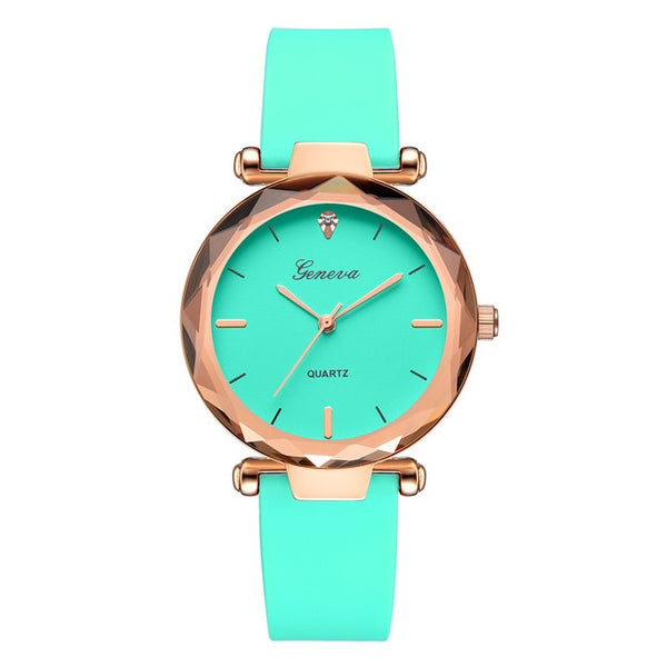 Newest Luxury Brand Geneva Watch Womens Watches Silica Quartz