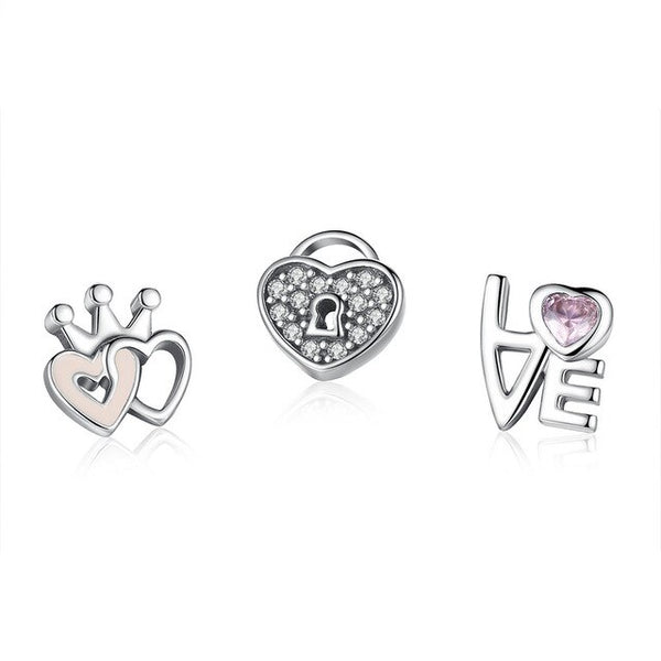 New Style Authentic 925 Sterling Silver Forever Hearts Petites Charm Fit Original Floating  Necklace DIY Jewelry