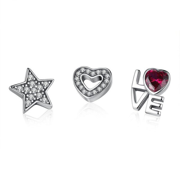 New Style Authentic 925 Sterling Silver Forever Hearts Petites Charm Fit Original Floating  Necklace DIY Jewelry