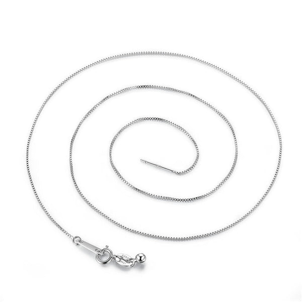 Hot Sale 925 Sterling Silver Link Chains Necklaces Fit For Pendant Charm For Women