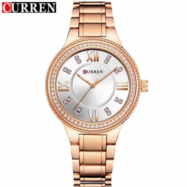 NEW Women's Fashion Watches Curren Luxury Gold Stainless